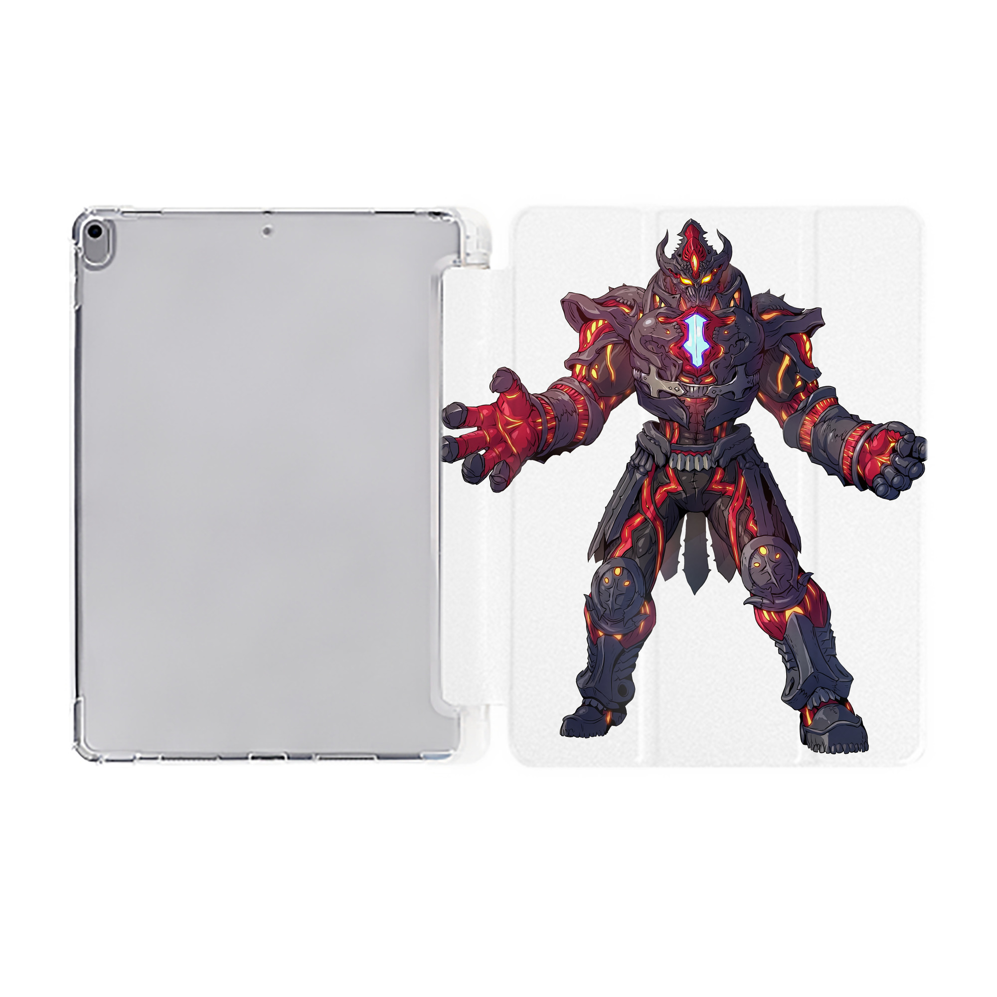 （画像用） ウルトラマン Ultraman IPad ケース ペン収納付き 三つ折りスタンド PUレザー×シリコン 対応機種9.5/10.5/10.9インチ